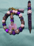 BEAUTIFUL PURPLE BOW - Blessed Bead worx
