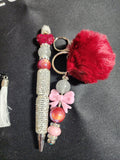 Customizable Keychain and pen set - Blessed Bead worx